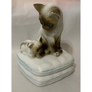 Siamese Cat & Kitten Seymour Mann Music Box~Japan~Don’t Recognize The Song 1980s